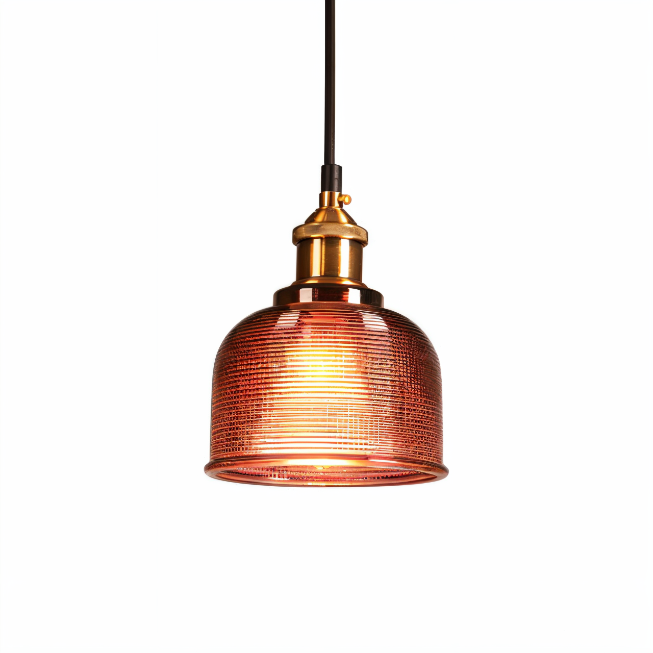 Glossy Bell-pendel - farverig retro-pendel i glas - moderne hængelampe