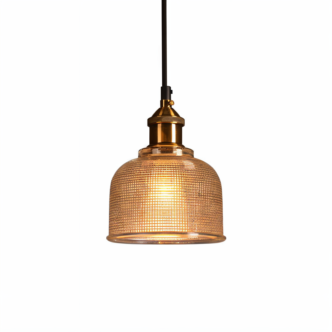 Glossy Bell-pendel - farverig retro-pendel i glas - moderne hængelampe
