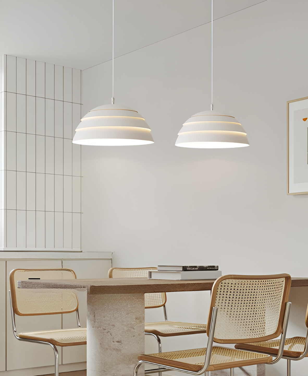 Lys led-pendel - hierarkisk kuppel-pendel - ledningspendel