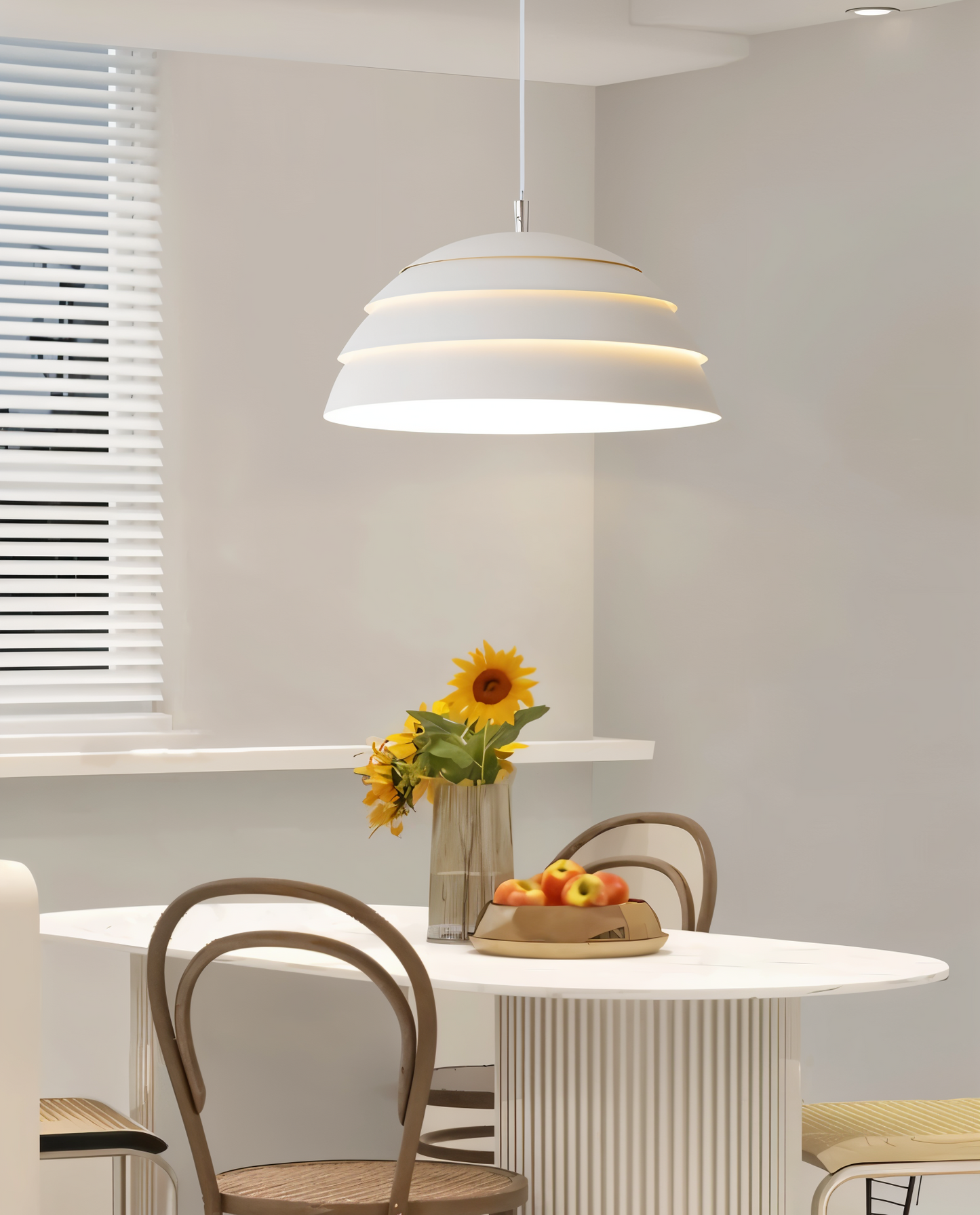Lys led-pendel - hierarkisk kuppel-pendel - ledningspendel