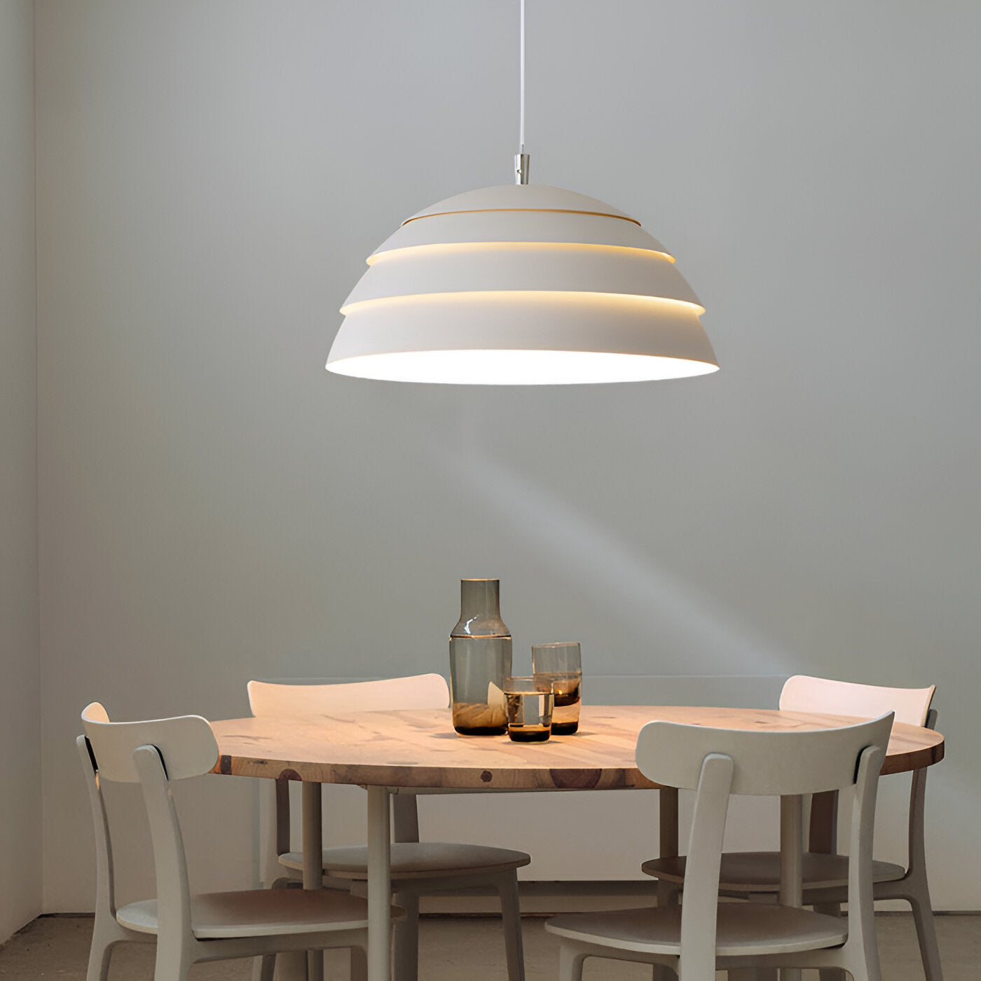 Lys led-pendel - hierarkisk kuppel-pendel - ledningspendel