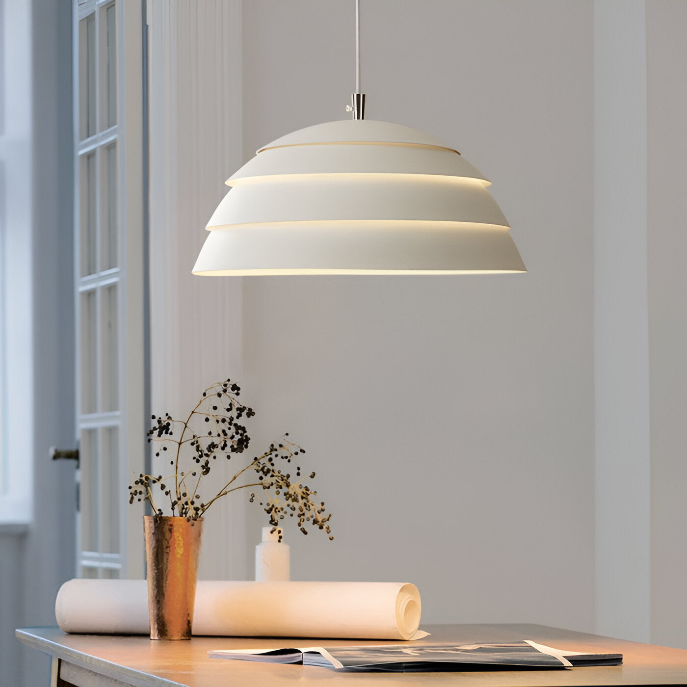 Lys led-pendel - hierarkisk kuppel-pendel - ledningspendel