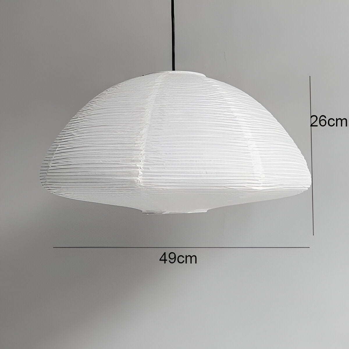 Kireilume - japansk papirkuppel - minimalistisk hængelampe