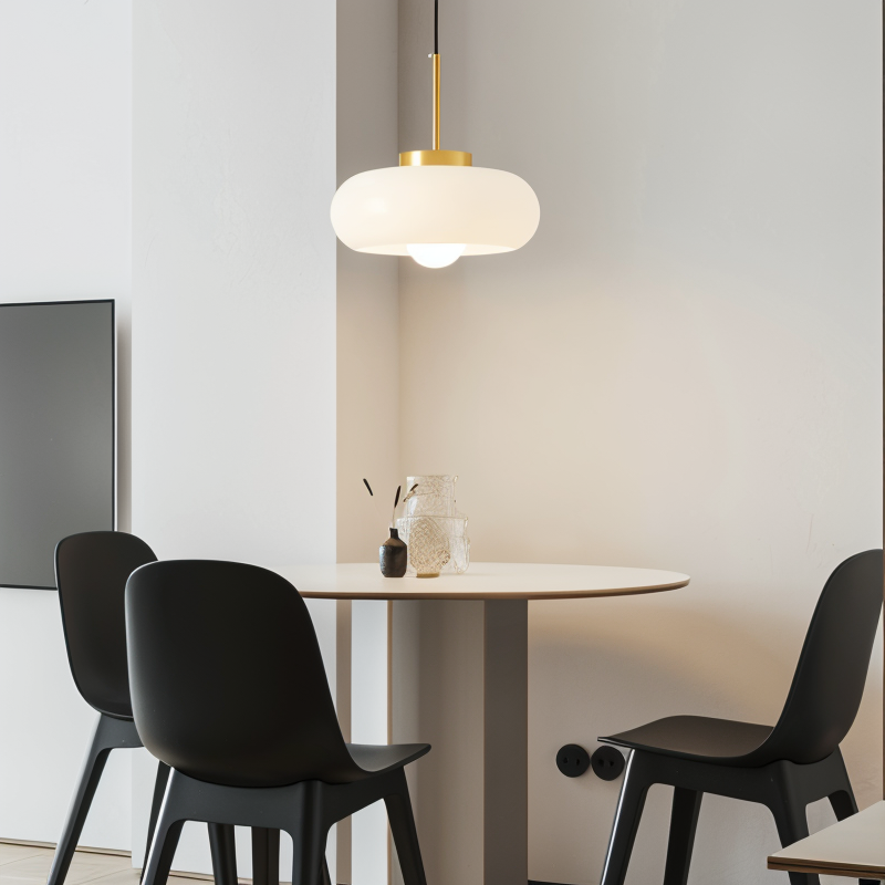 Copper dome light - retro orange hvid bauhaus led pendel