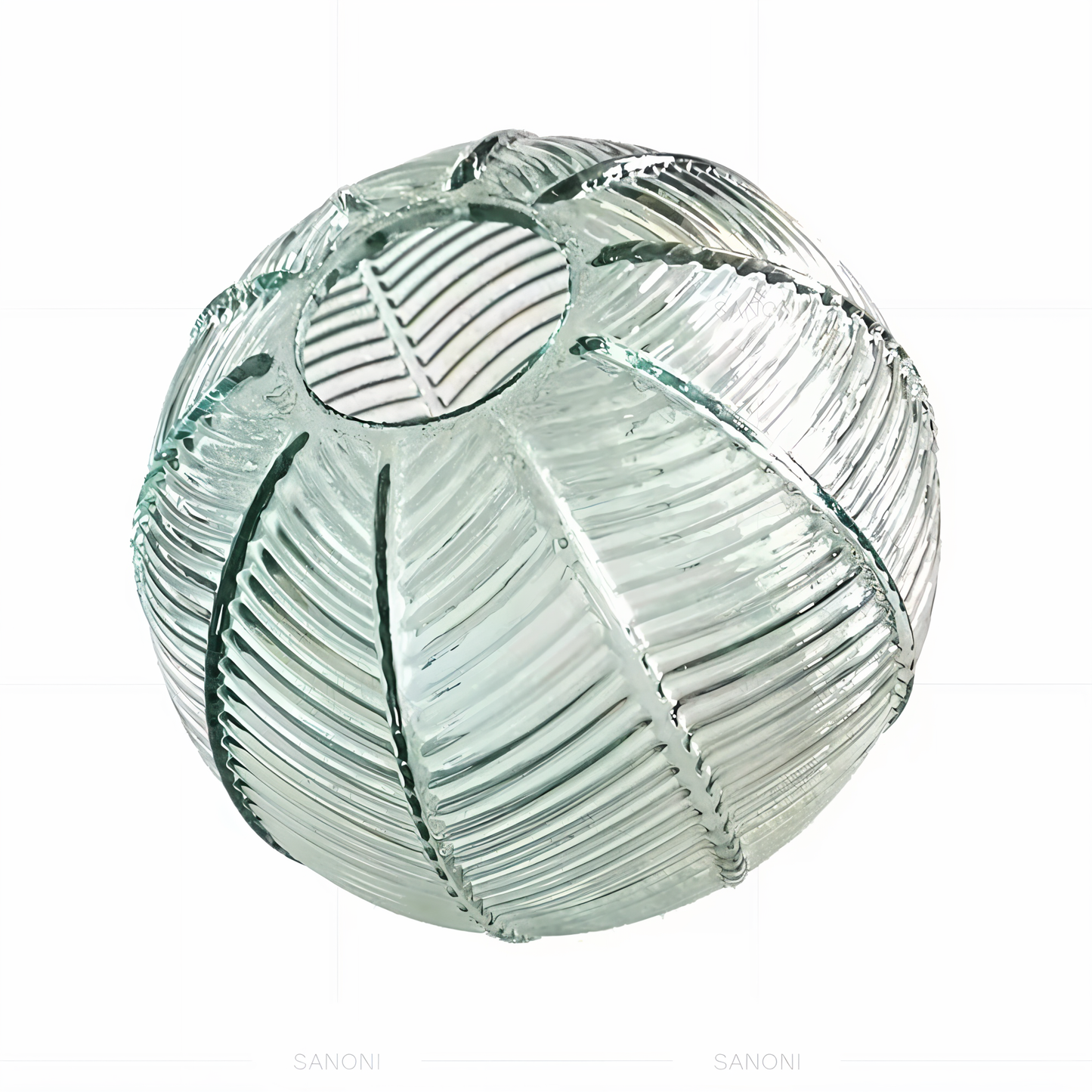 Leafyrib pendelleuchte - retro moderne gerippte glas hängelampe