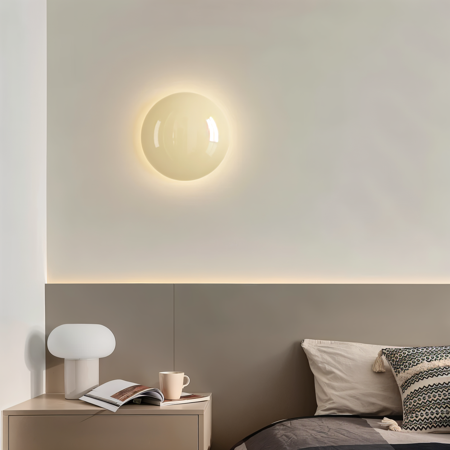 Lumicircle væglampe - moderne rund væglampe - energieffektive væglamper led