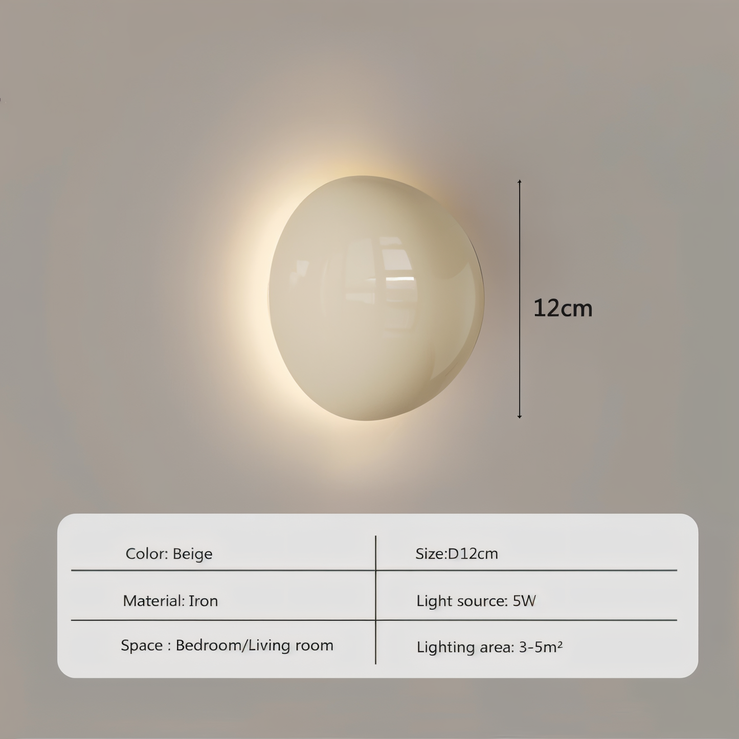 Lumicircle væglampe - moderne rund væglampe - energieffektive væglamper led