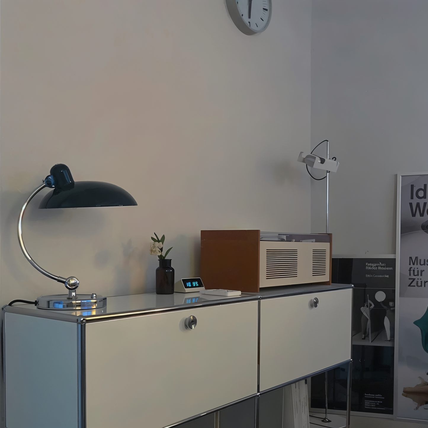 Nostachic bordlampe - justerbar vintage jernbordlampe med kuppel