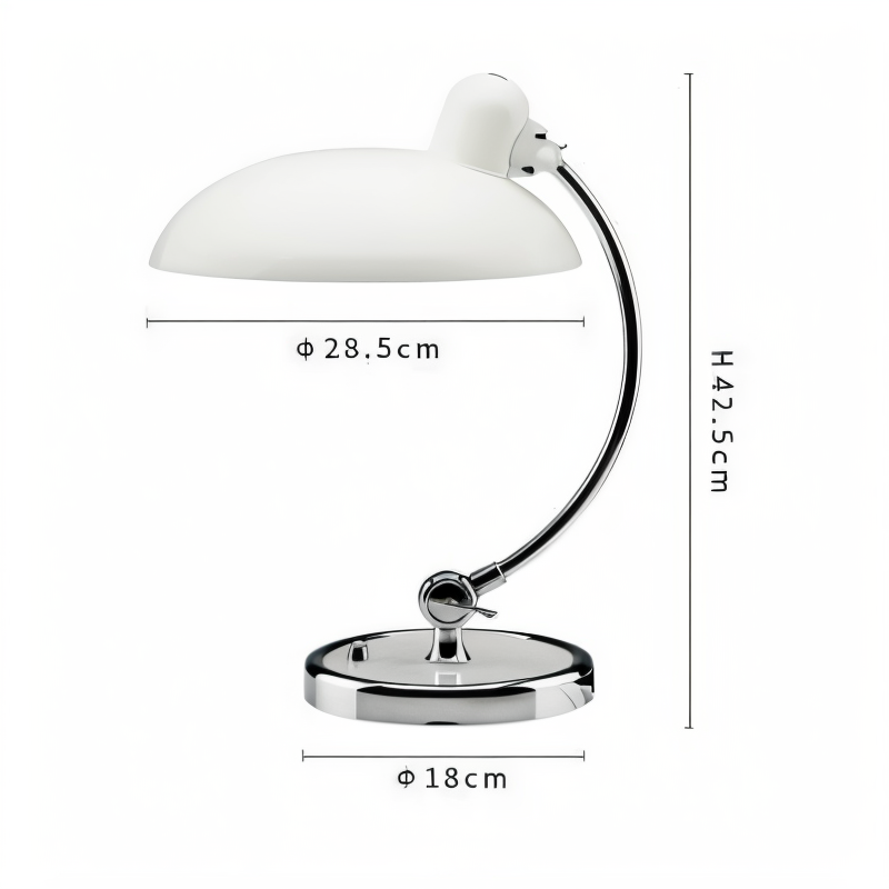 Nostachic bordlampe - justerbar vintage jernbordlampe med kuppel