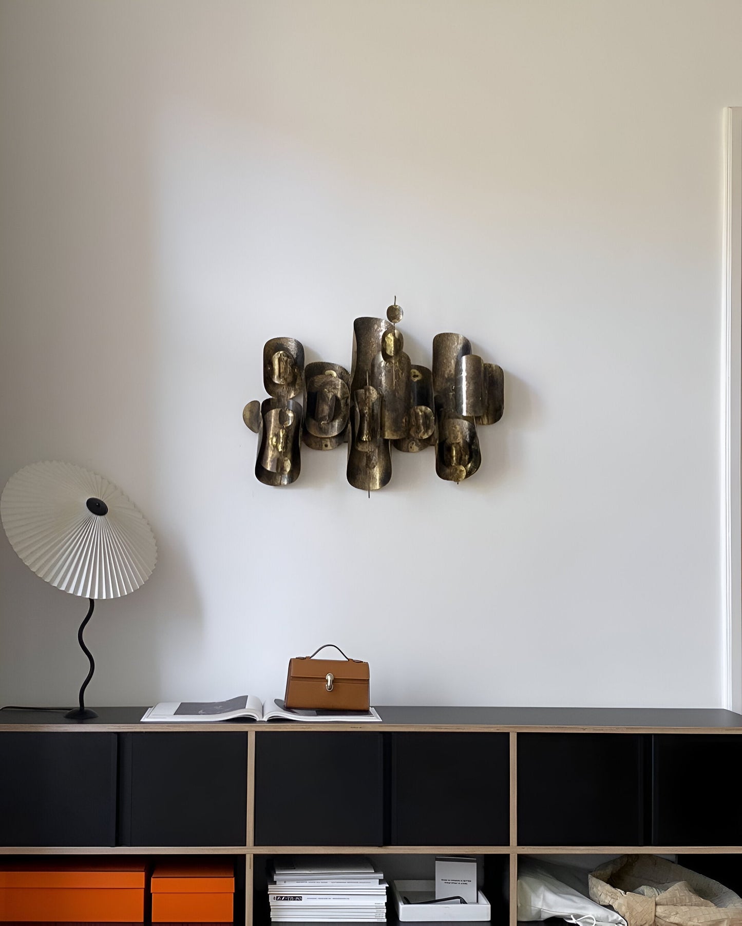 Ori squiggle-lampe - foldet bordlampe - origami led-bordlampe