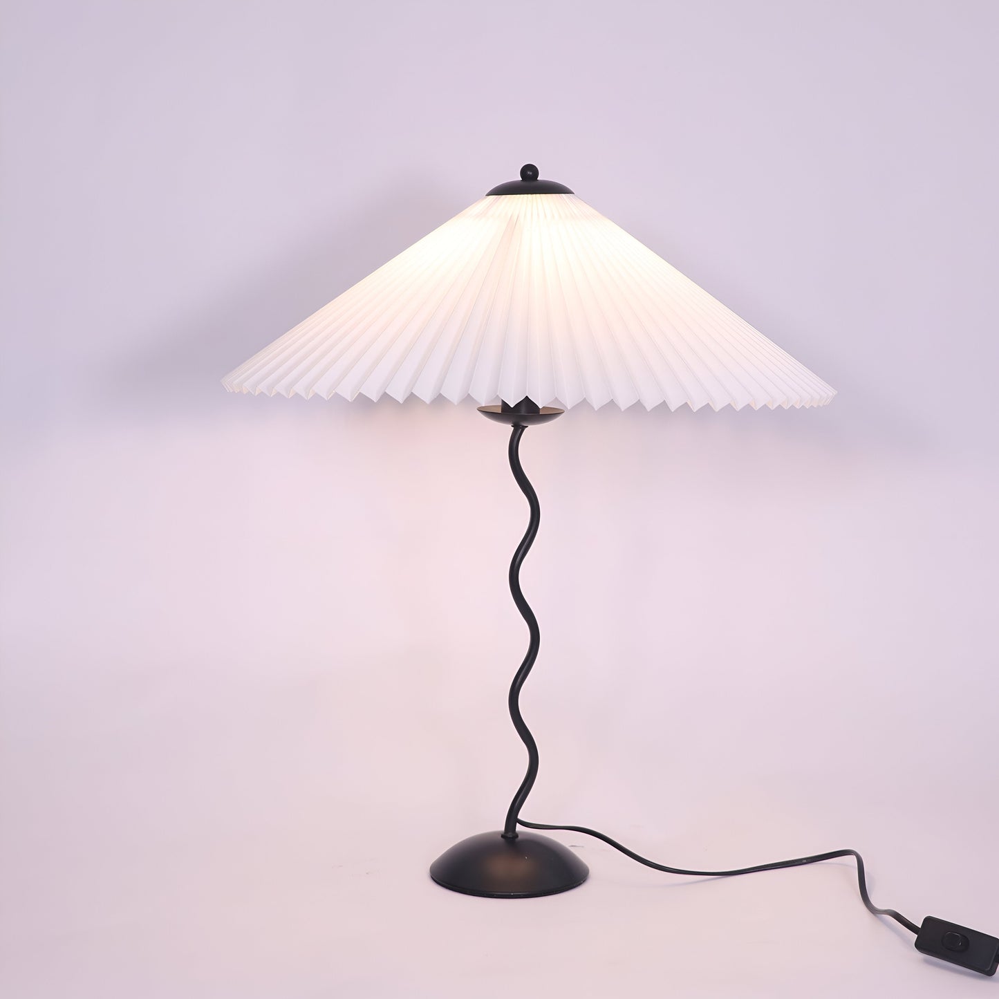 Ori squiggle-lampe - foldet bordlampe - origami led-bordlampe