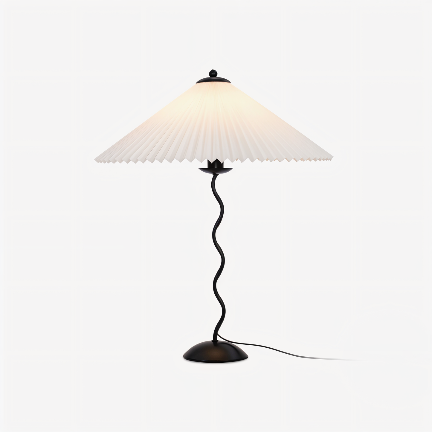 Ori squiggle-lampe - foldet bordlampe - origami led-bordlampe