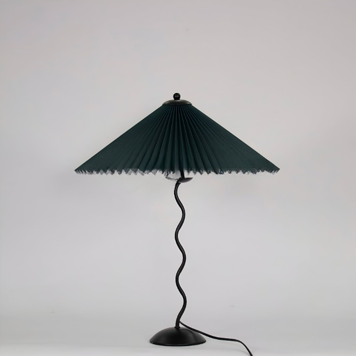 Ori squiggle-lampe - foldet bordlampe - origami led-bordlampe
