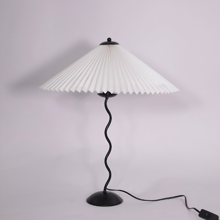 Ori squiggle-lampe - foldet bordlampe - origami led-bordlampe