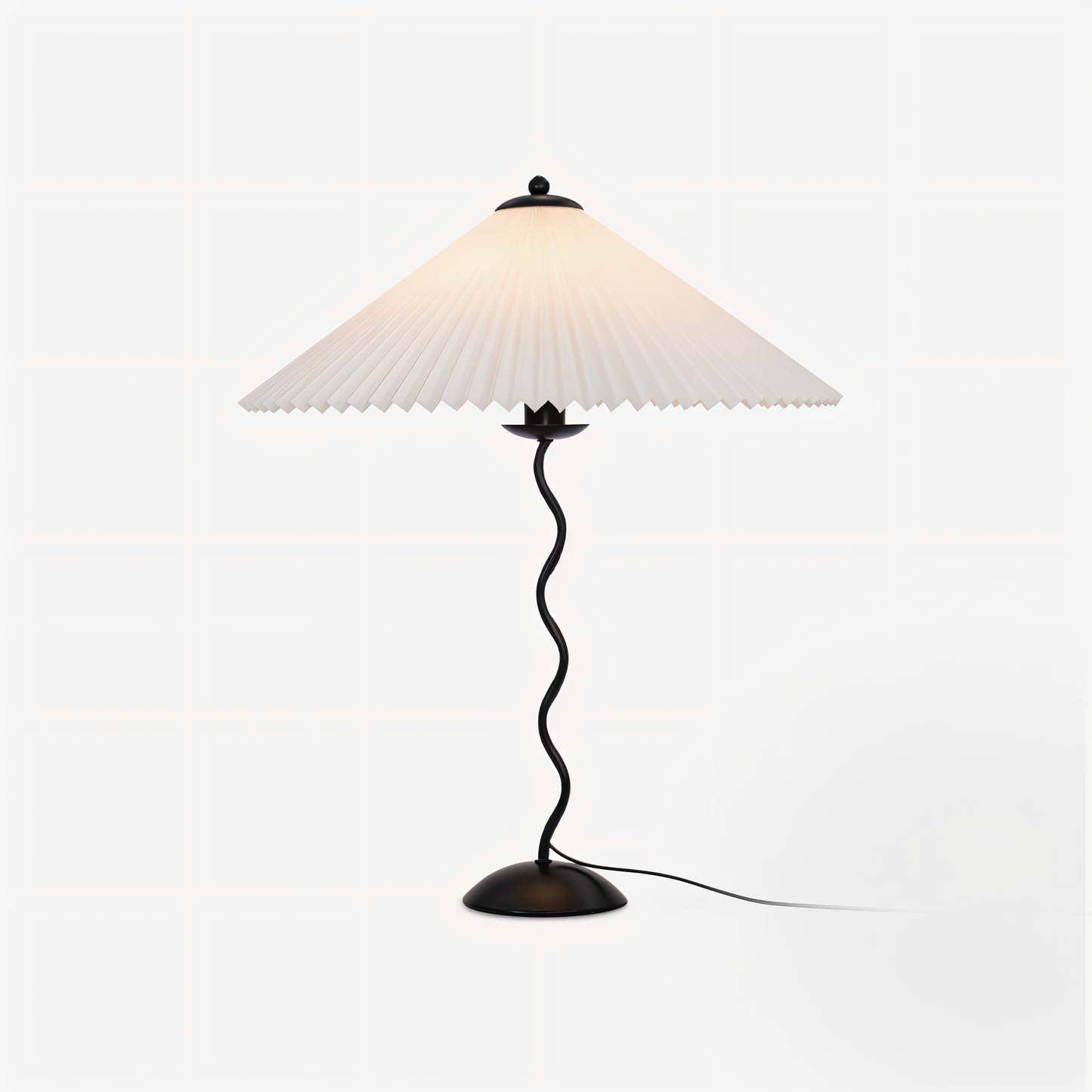 Ori squiggle-lampe - foldet bordlampe - origami led-bordlampe