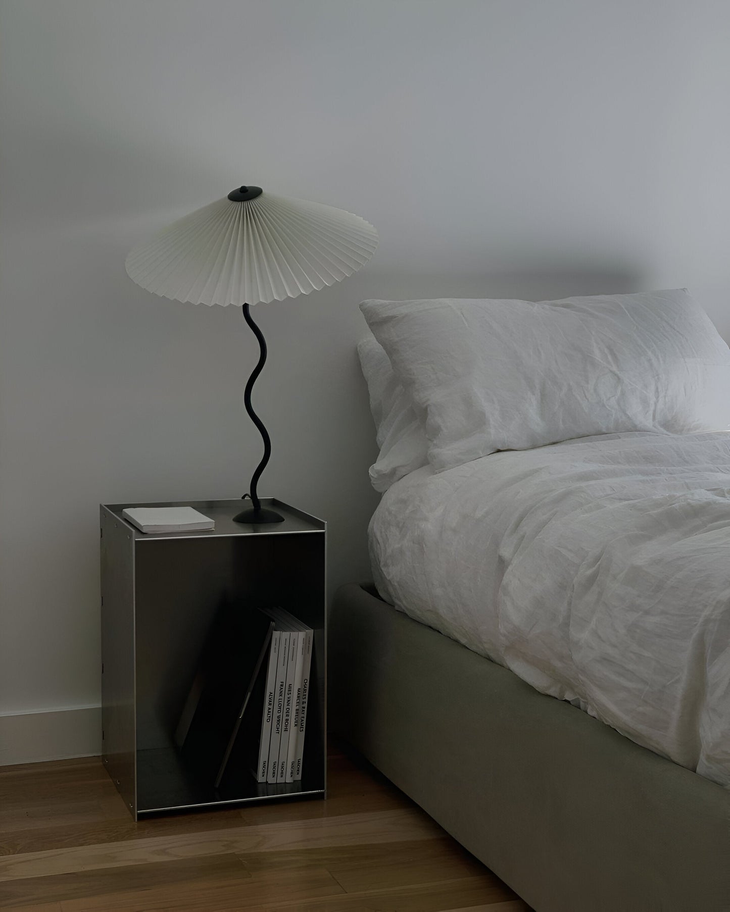 Ori squiggle-lampe - foldet bordlampe - origami led-bordlampe