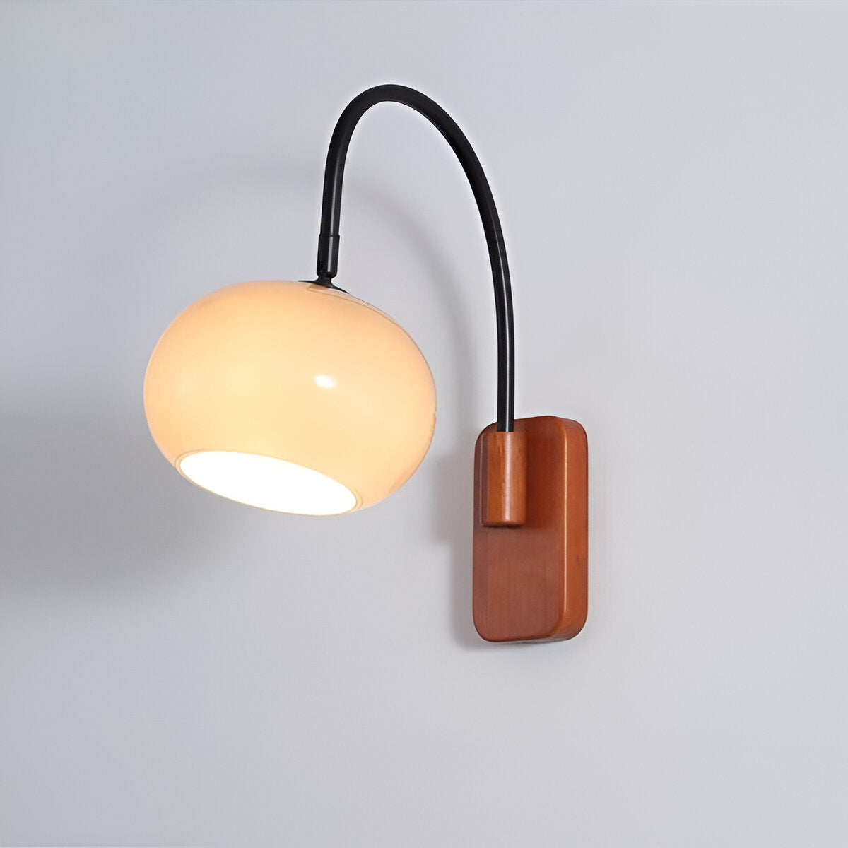 Persi væglampe - persimmon glas væglampe - bauhaus væglampe design - soveværelse væglamper led