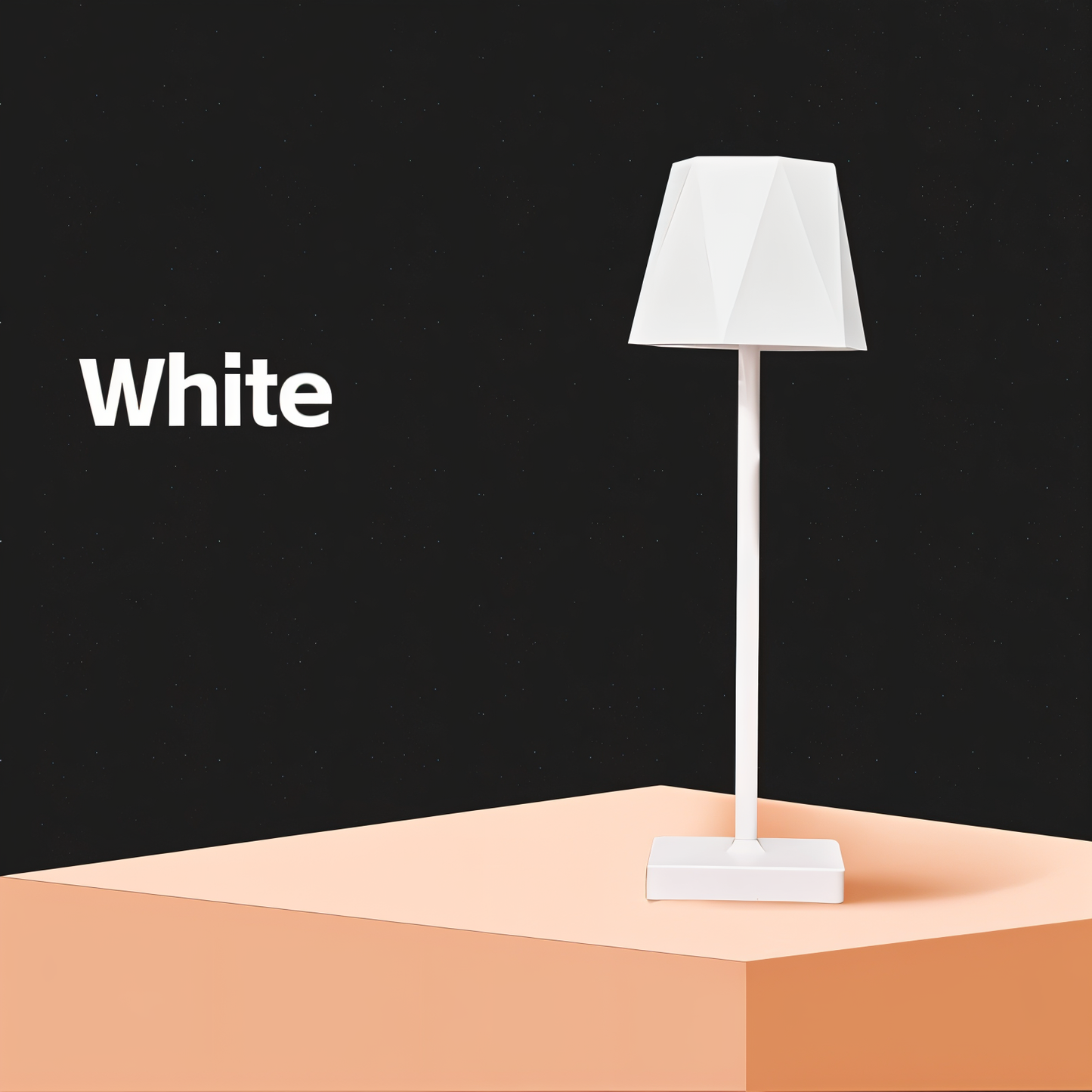Polylamp - bærbar sekskantet led-bordlampe - vandtæt og genopladelig