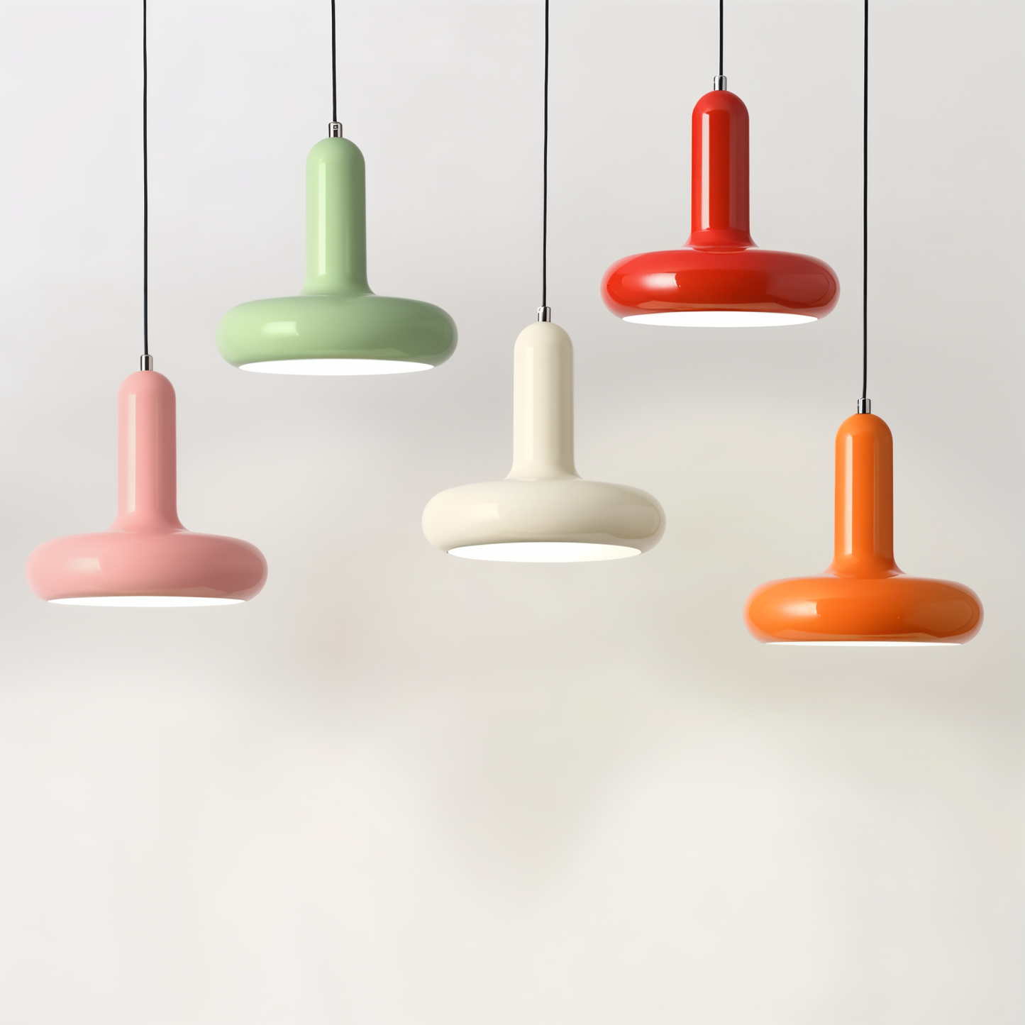 Retropop pendellampe - bauhaus macaron pendellamper