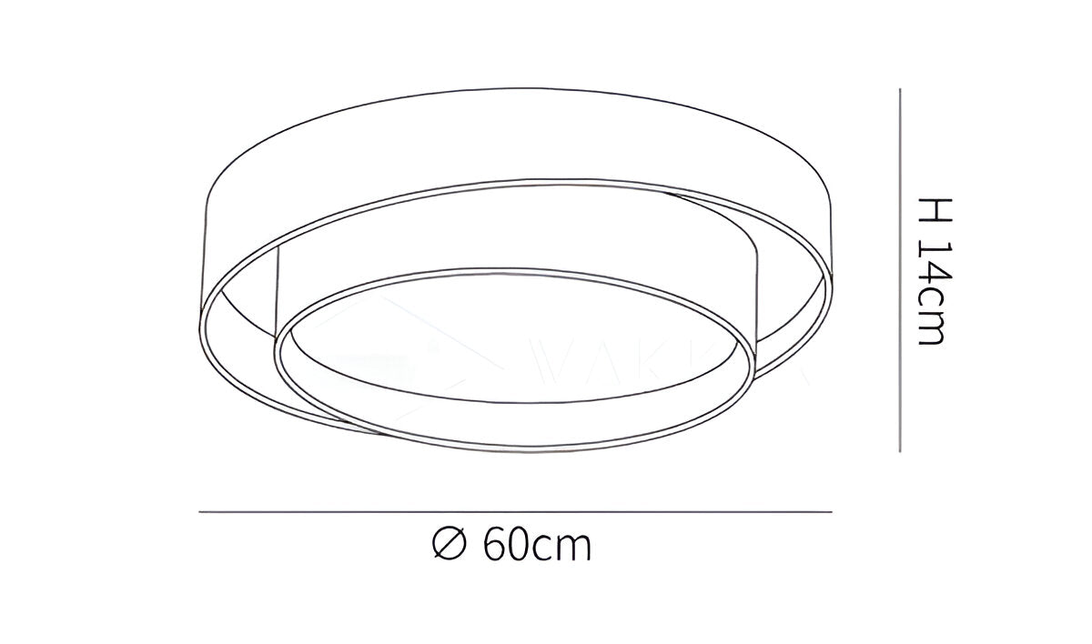 Ringlight - led rund indbygget loftslampe - indbygget loftslampe
