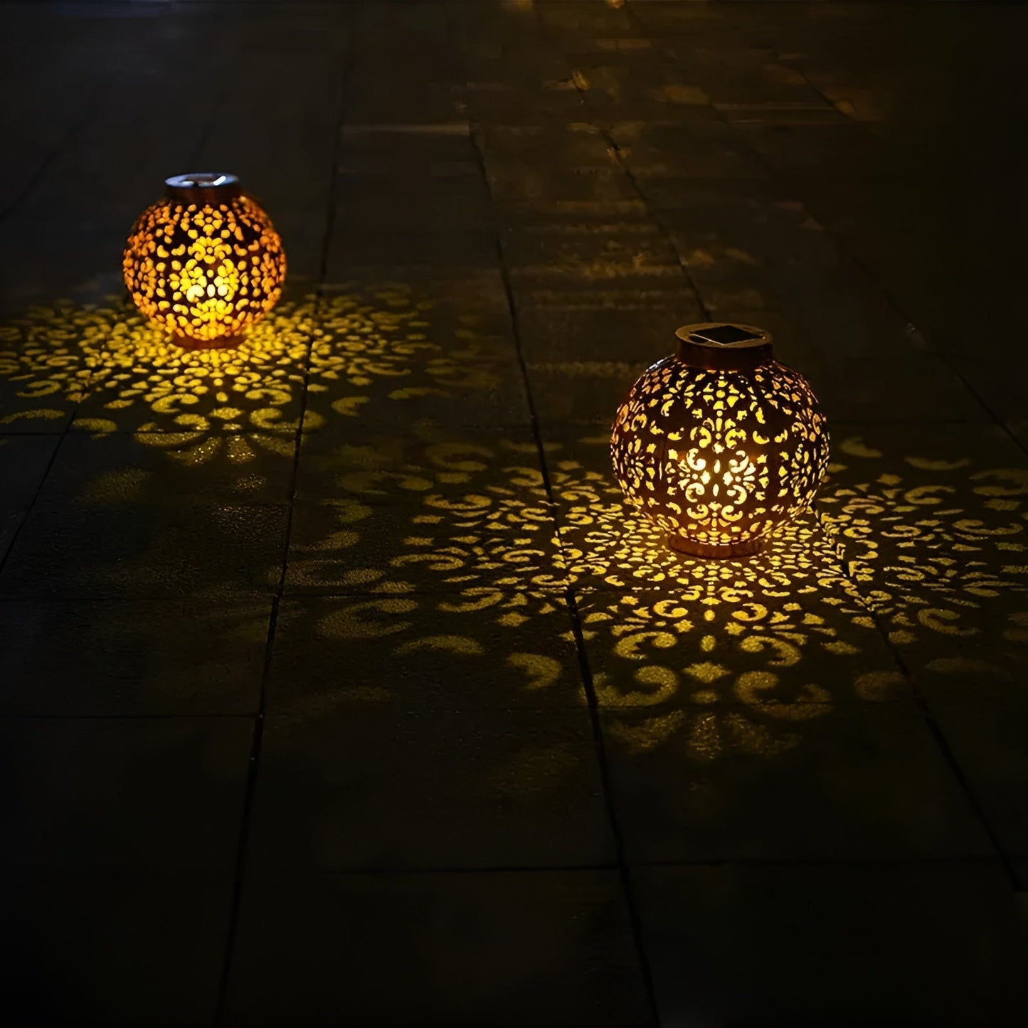 SolarGlow - vintage solcelledrevet udendørslampe - vandtæt udendørslampe
