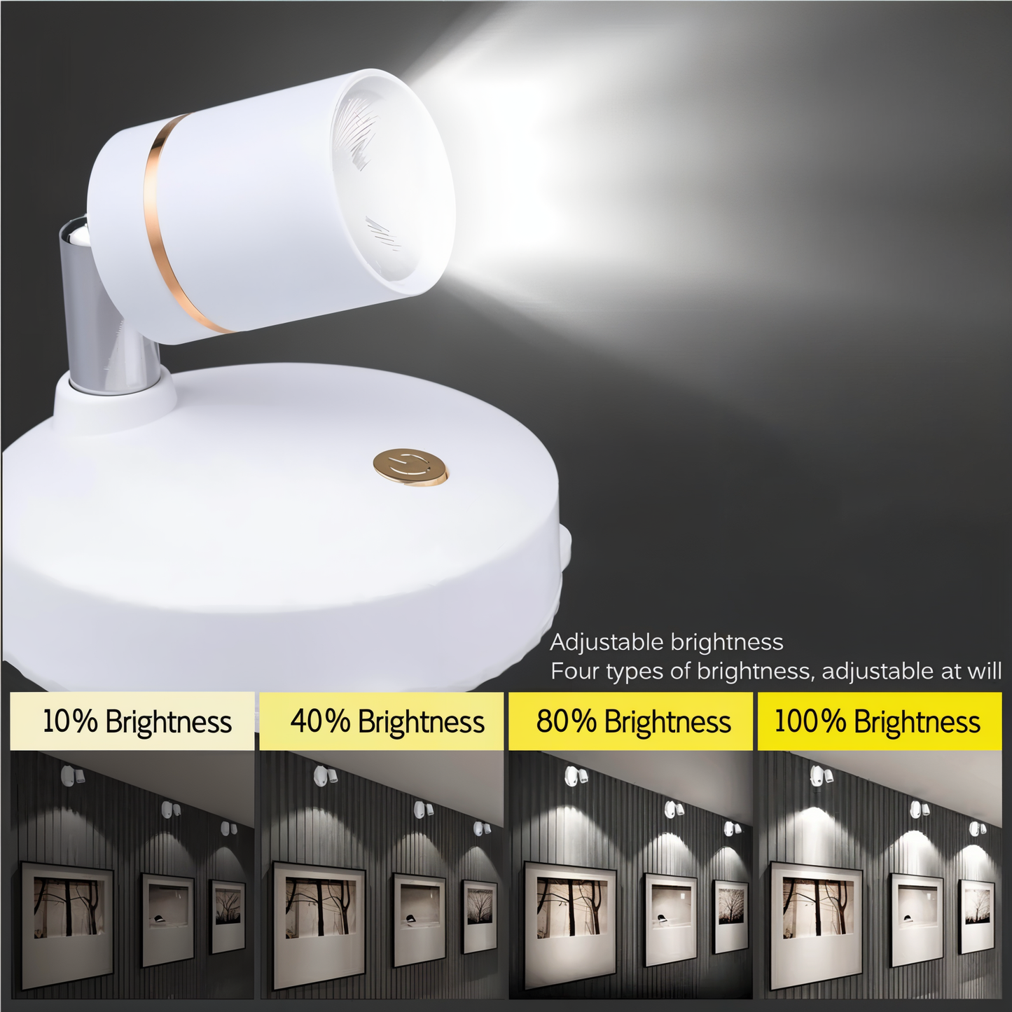 SpotMaster - dæmpbare led-spotlights - trådløs accentbelysning