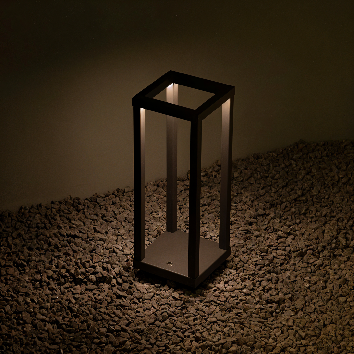 Verticabeam - 3d rektangulær sort led-bordlampe