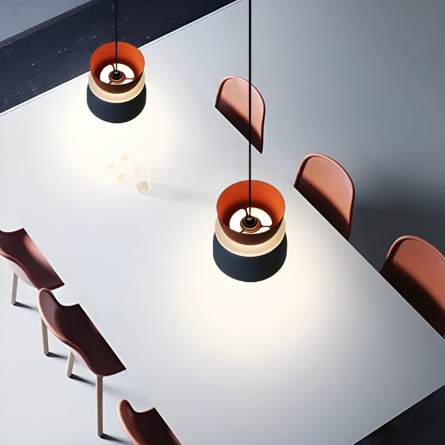 Vividglow - vibrerende metal-macaron-led-pendel