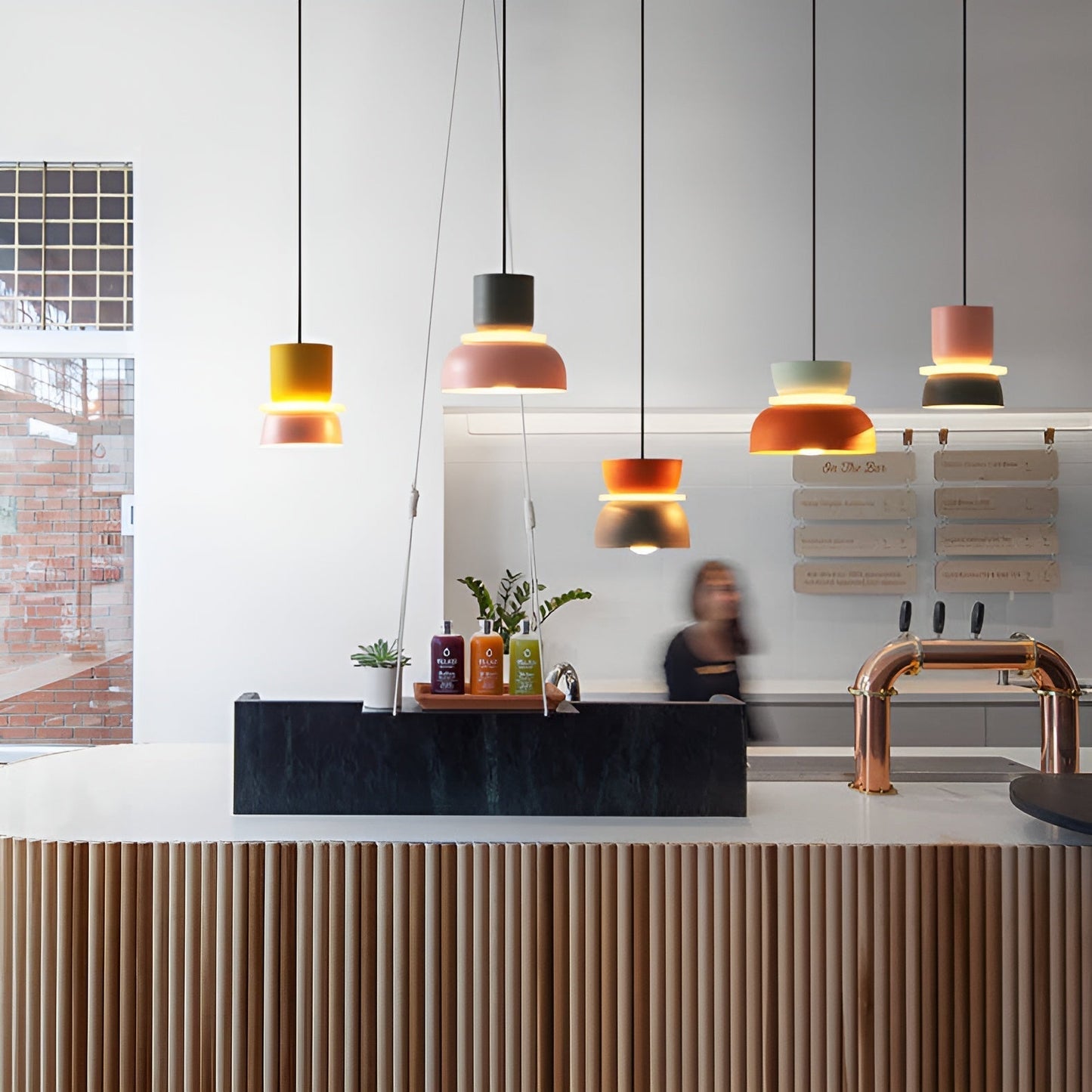 Vividglow - vibrerende metal-macaron-led-pendel