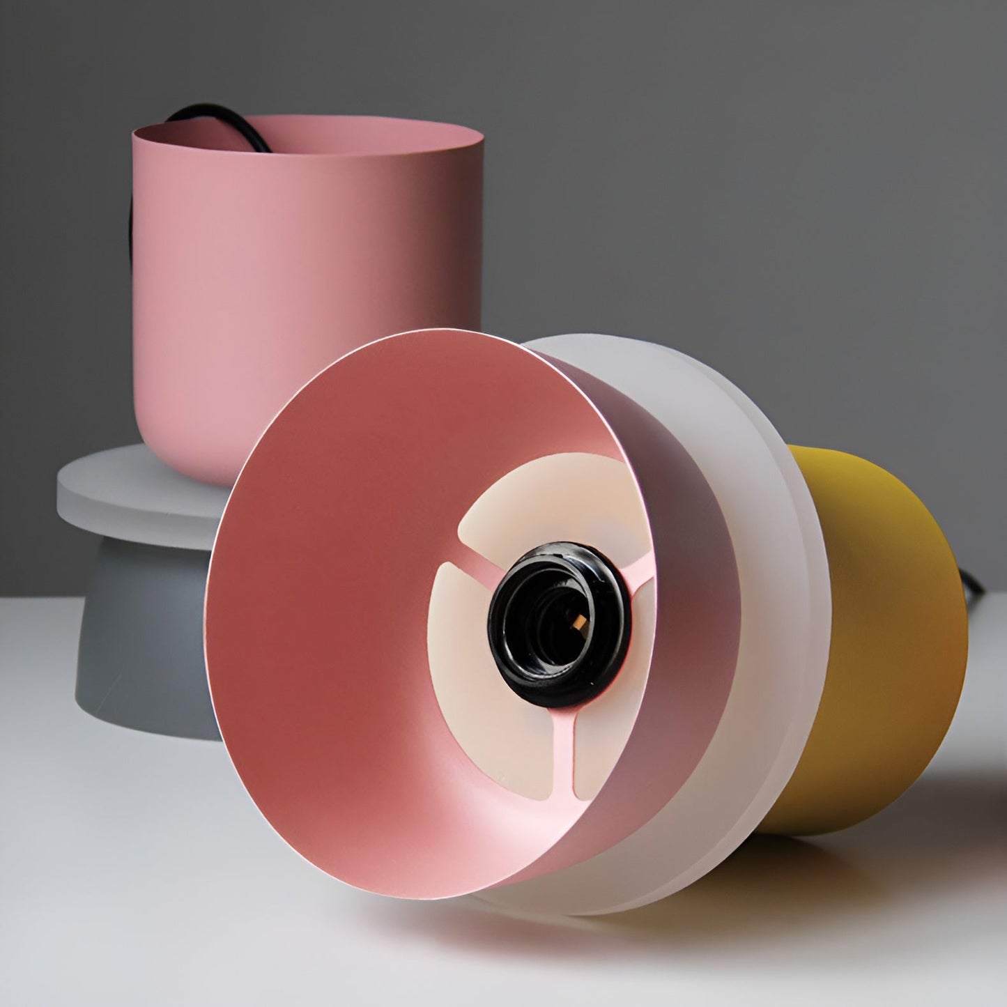 Vividglow - vibrerende metal-macaron-led-pendel