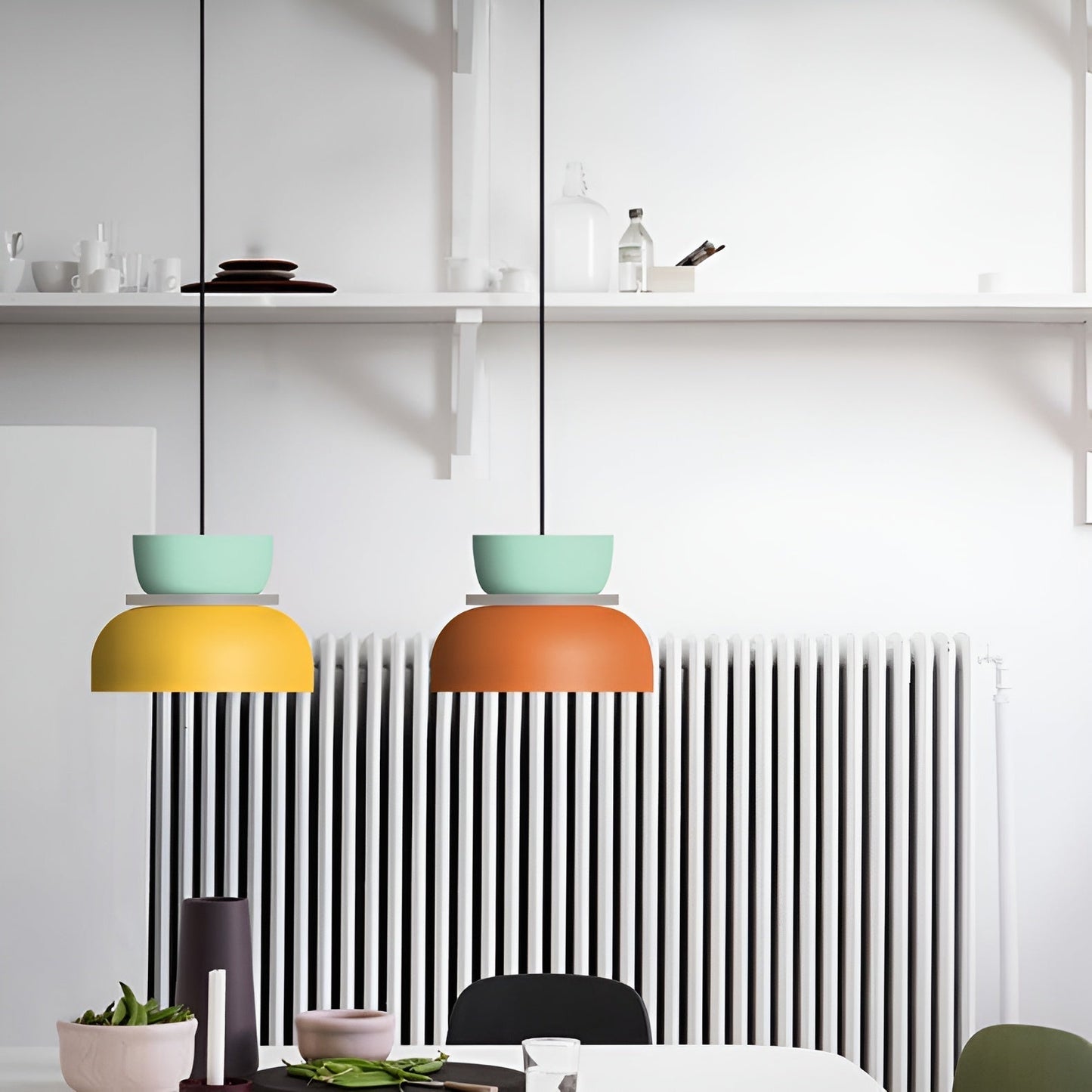 Vividglow - vibrerende metal-macaron-led-pendel