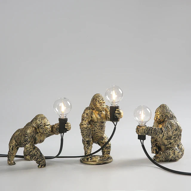 Gorilla glow - gorilla animal bordlampe