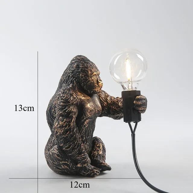 Gorilla glow - gorilla animal bordlampe