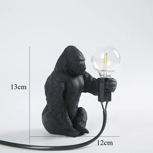 Gorilla glow - gorilla animal bordlampe