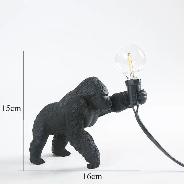 Gorilla glow - gorilla animal bordlampe