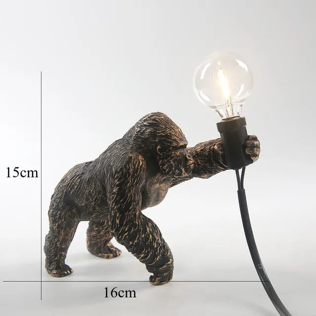 Gorilla glow - gorilla animal bordlampe