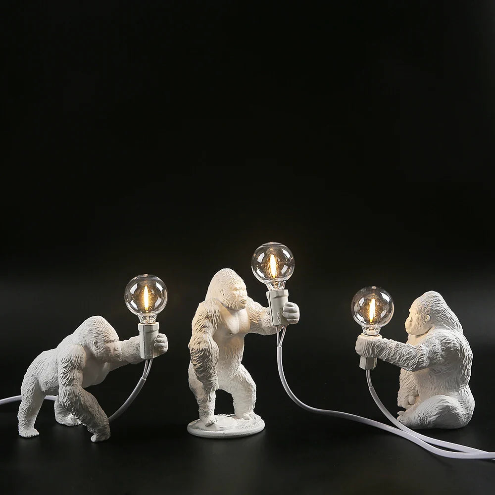 Gorilla glow - gorilla animal bordlampe