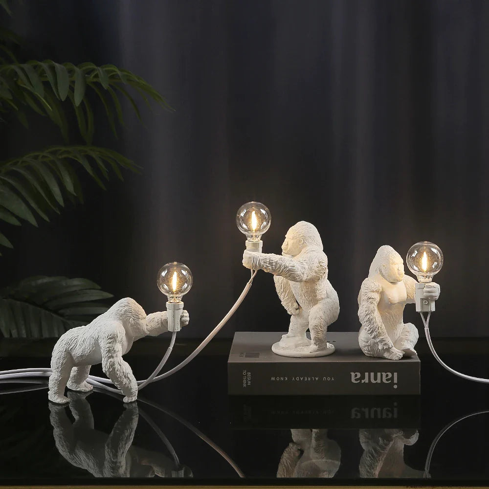 Gorilla glow - gorilla animal bordlampe