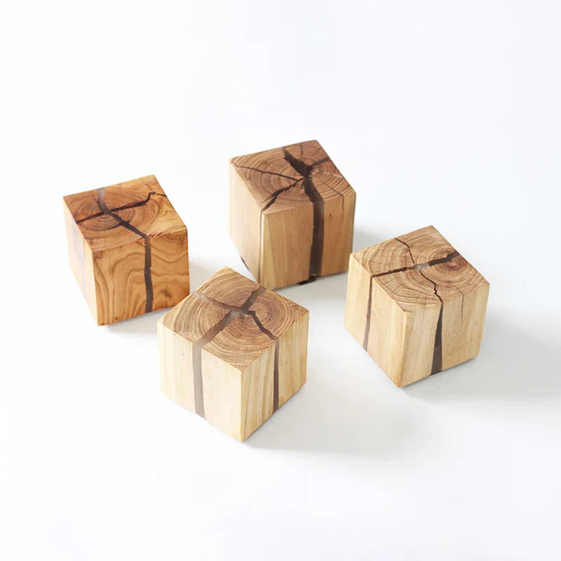 Solidwood - cube craft væglampe