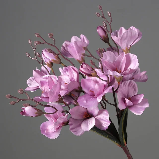 Eternalelegance - kunstig orkidé og magnolia buket