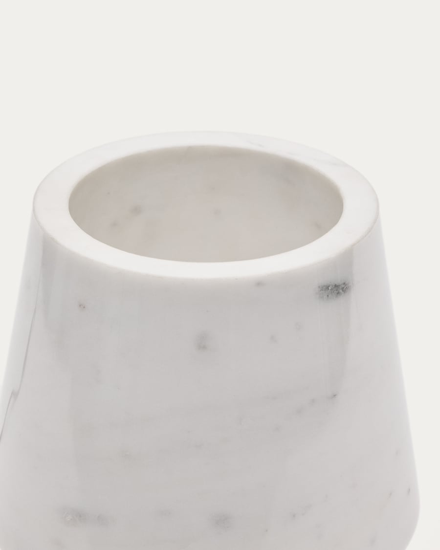 Alaro bordlampe i hvid marmor