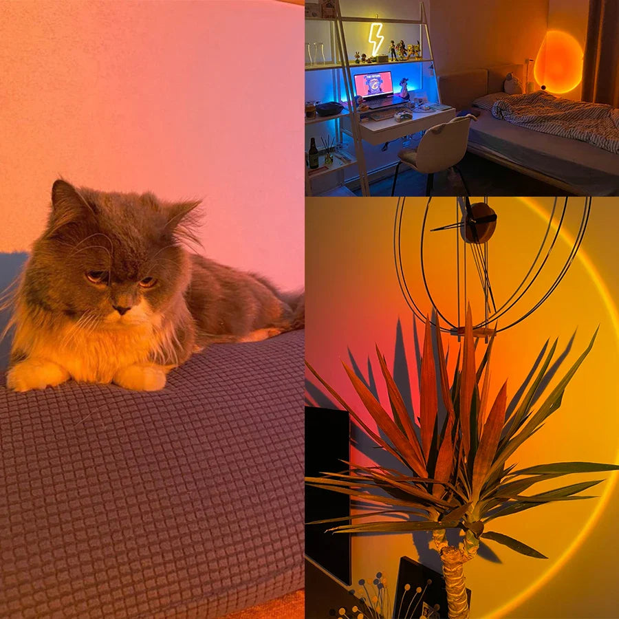 Golden - led solnedgangslampe