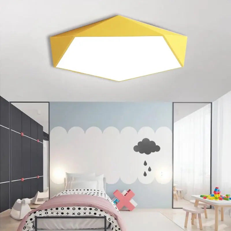 Luminapolygon - macaron femkantet loftslampe