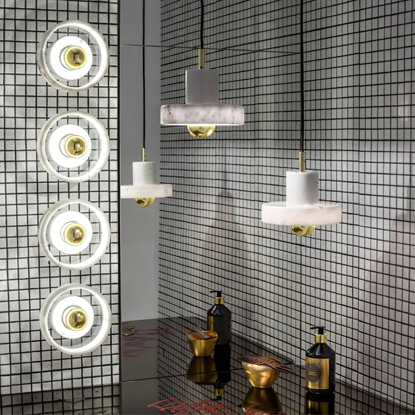 Marmor elegance | inspireret marmor pendel
