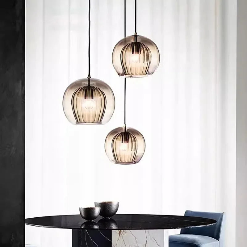 Timberglow - moderne pendellampe i glas