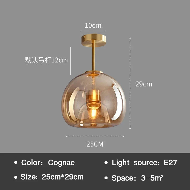 Essenceglow - minimalistisk loftslampe i glas