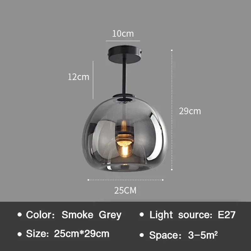 Essenceglow - minimalistisk loftslampe i glas