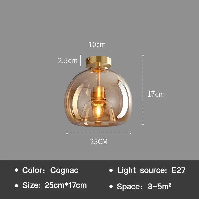 Essenceglow - minimalistisk loftslampe i glas