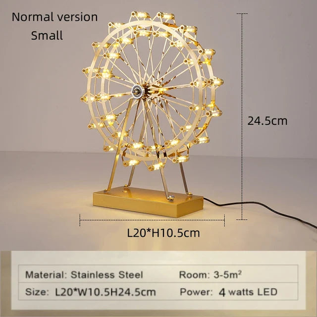DutchGlow - bordlampe med pariserhjul