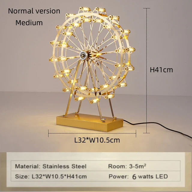 DutchGlow - bordlampe med pariserhjul